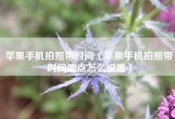苹果手机拍照带时间（苹果手机拍照带时间地点怎么设置）