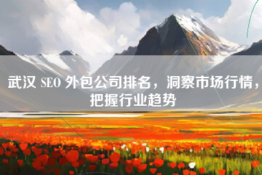 武汉 SEO 外包公司排名，洞察市场行情，把握行业趋势